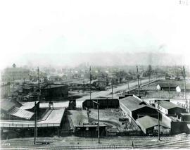 Pacific Coast Railroad office at Seattle, Washington, circa 1925.