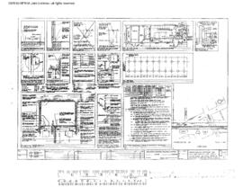 Great Northern Engineering Drawing, Unnamed Structure at Harrington, Washington, 1981