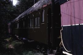 A Northern Pacific sleeping car at North Bend, Washington, in 1966.