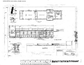 Great Northern Engineering Drawing, Depot at Williston, North Dakota, 1960