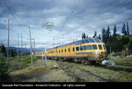 The eastbound Olympian Hiawatha departs Cle Elum, Washington in 1961.