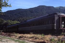 Lake Whatcom Railway steam locomotive, Northern Pacific 1070 at Park, Washington, in 1977.