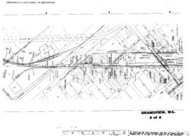 Plat Map of Northern Pacific Facilities at Grandview, Washington, 1918