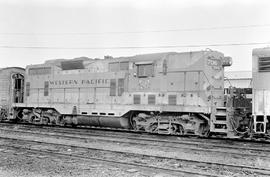 Western Pacific Railroad diesel locomotive 706 on September 28, 1971.