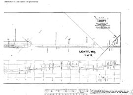 Plat Map of Northern Pacific Facilities at Lichty, Washington, 1907