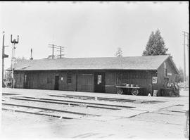 Northern Pacific station at Napavine, Washington, circa 1927.