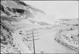 Northern Pacific station at Canyon, Washington, circa 1944.