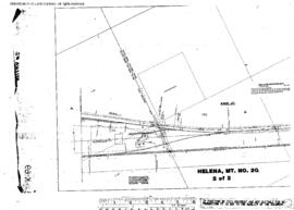 Plat Map of Great Northern Facilities at Helena, Montana, 1915