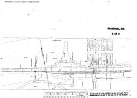 Plat Map of Great Northern Facilities at Wagner, Montana, 1962