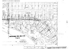 Plat Map of Great Northern Facilities at Spokane, Washington, undated