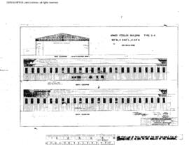 Northern Pacific Engineering Drawing, Car Repair Shed at Parkwater, Washington, 1957