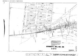 Plat Map of Northern Pacific Facilities at Everett, Washington, 1915