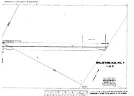 Plat Map of Great Northern Facilities at Williston, North Dakota, 1965