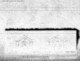 Northern Pacific Engineering Drawing, Depot at Steilacoom, Washington, 1913
