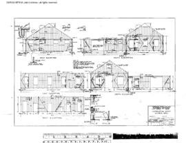 Northern Pacific Engineering Drawing, Depot at Olympia, Washington, 1966