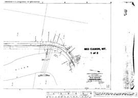 Plat Map of Great Northern Facilities at Mid Canon, Montana, undated