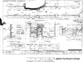 Northern Pacific Engineering Drawing, Locomotive Servicing Facilities at Mandan, North Dakota, 1979