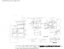 Great Northern Engineering Drawing, Yard Office and Tower at South Klamath, Oregon, 1956