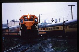 Great Northern Diesel Locomotive 324 at Portland, Oregon, undated