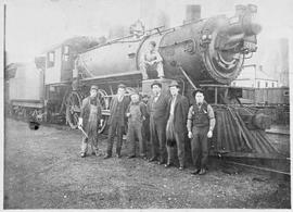 Northern Pacific steam locomotive 249 at Gate, Washington, circa 1920.