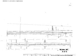 Plat Map of Great Northern Facilities at Blair, Montana, 1956