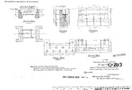 Northern Pacific Engineering Drawing: Plan/Detail Abutments, Bridge 203, West of Toston, Montana,...