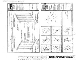 Burlington Northern Engineering Drawing, Unnamed Structure at Spokane, Washington, 1981