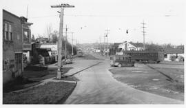 Seattle & Rainier Valley Railway cars in Seattle, Washington, 1934