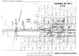 Plat Map of Great Northern Facilities at Kalispell, Montana, 1961