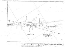 Plat Map of Northern Pacific Facilities at Tanner, Washington, 1916