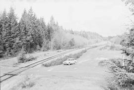 Burlington Northern freight yard at Bangor, Washington, in 1975.