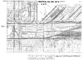 Plat Map of Great Northern Facilities at Seattle, Washington, 1964