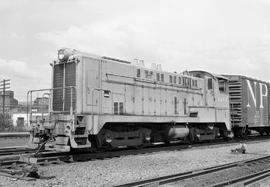 Delta Alaska Terminal Railroad diesel locomotive number 1 at New Westminster, British Columbia on...