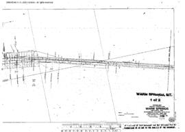 Plat Map of Northern Pacific Facilities at Warm Springs, Montana, undated