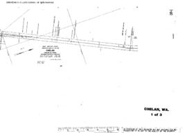Plat Map of Great Northern Facilities at Chelan, Washington, 1967