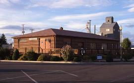 Burlington Northern Depot at Prosser, Washington, in 1999.