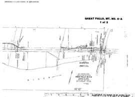 Plat Map of Great Northern Facilities at Great Falls, Montana, 1968
