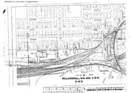 Plat Map of Spokane, Portland, and Seattle Railway Facilities at Vancouver, Washington, 1954