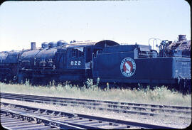 Great Northern Steam Locomotive 822 at Superior, Wisconsin, 1961