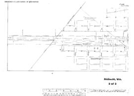 Plat Map of Northern Pacific Facilities at Rainier, Washington, undated