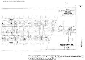 Plat Map of Northern Pacific Facilities at Park City, Montana, undated