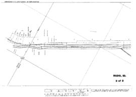 Plat Map of Canadian Pacific Facilities at Rudo, Idaho, 1928
