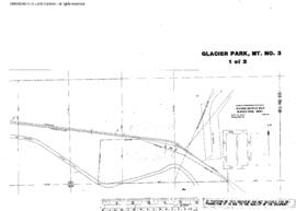 Plat Map of Great Northern Facilities at Glacier Park, Montana, 1962