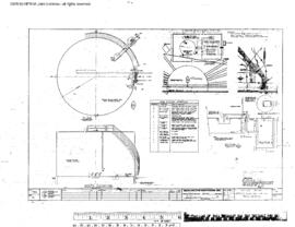 Burlington Northern Engineering Drawing, Unnamed Structure at Portland, Oregon, 1980