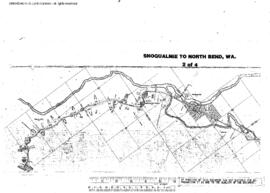 Plat Map of Northern Pacific Facilities at Snoqualmie To North Bend, Washington, 1982