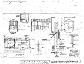 Northern Pacific Engineering Drawing, Roundhouse, Frame 125 Foot  at Yakima, Washington, 1933