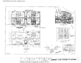 Great Northern Engineering Drawing, Crew Housing Units at Glasgow, Montana, 1974