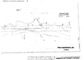 Plat Map of Great Northern Facilities at Twin Meadows, Montana, 1973