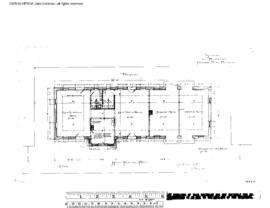 Northern Pacific Engineering Drawing, Depot at Bozeman, Montana, undated