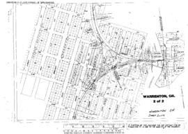 Plat Map of Spokane, Portland, and Seattle Railway Facilities at Warrenton, Oregon, 1915